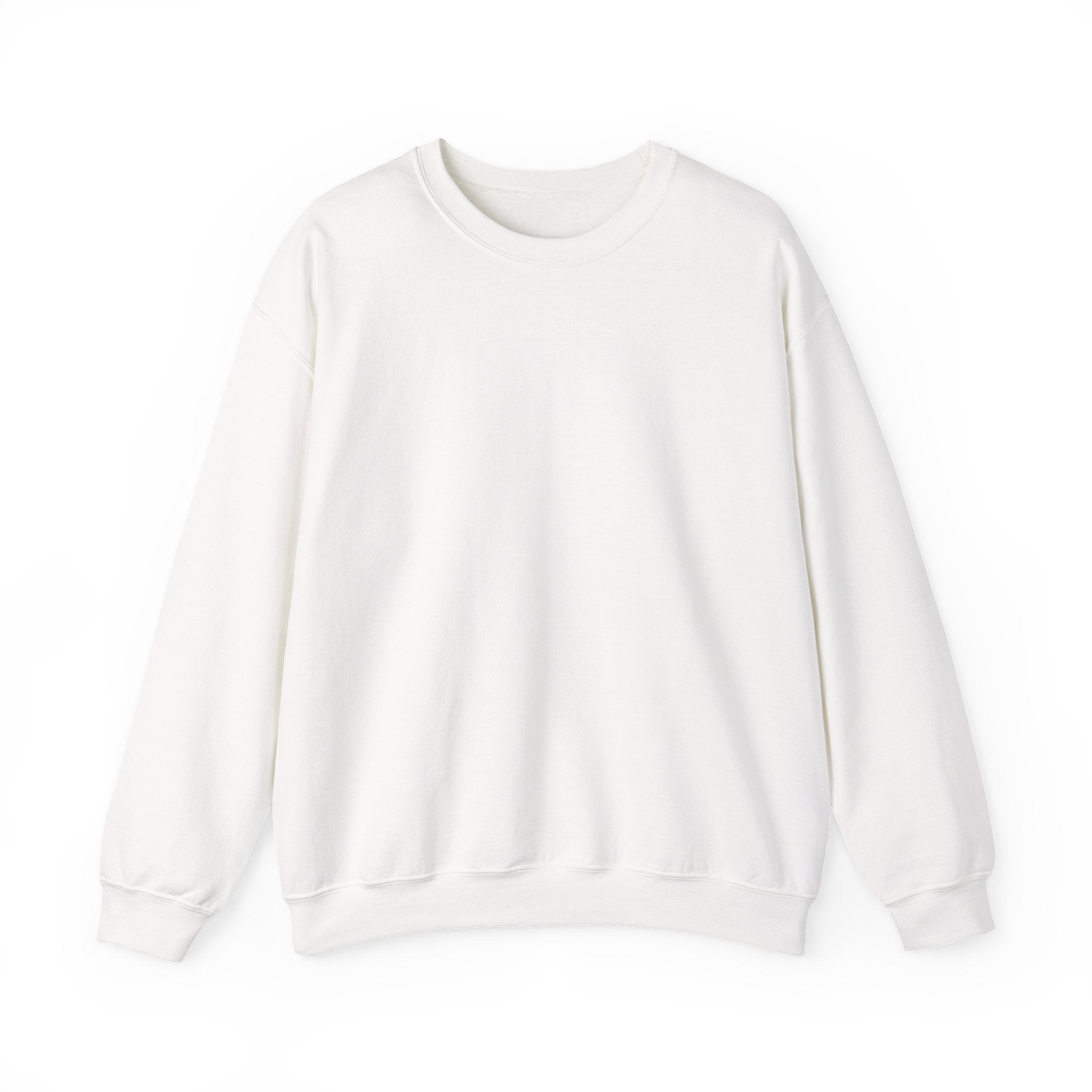 Crewneck Sweatshirt — "You Are Born To Be Loved" Pink Heart Back Design