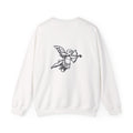 Faith N Flow Crewneck Sweatshirt — Minimalist Cherub Graphic Pullover