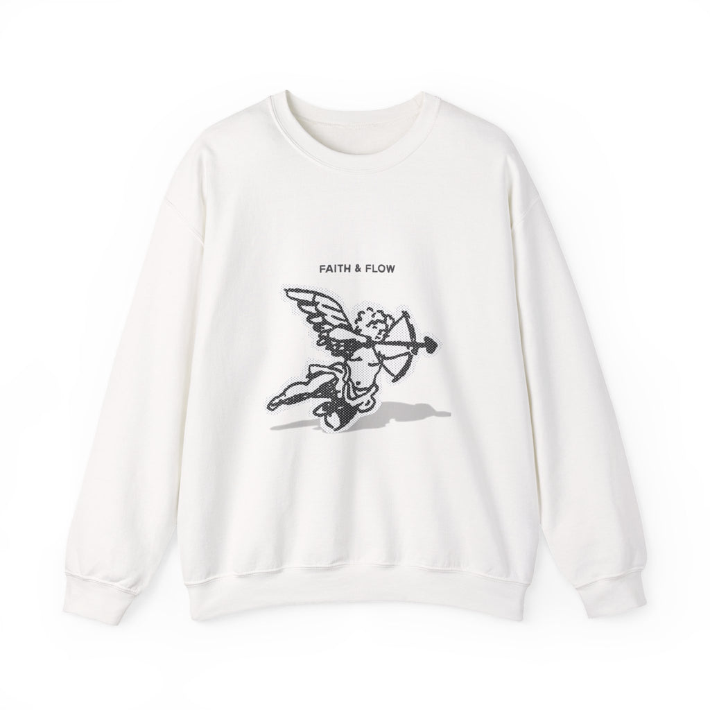 Faith & Flow Crewneck Sweatshirt — "May God Bless You" Graphic